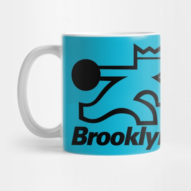 Retro Brooklyn Bowling Logo by Pop Fan Shop